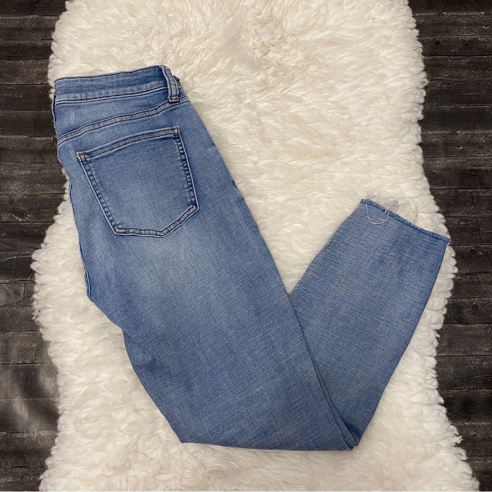 PISTOLA ARIELLE SKINNY JEANS MID RISE RAW HEM DENIM BASIC NORMCORE CASUAL